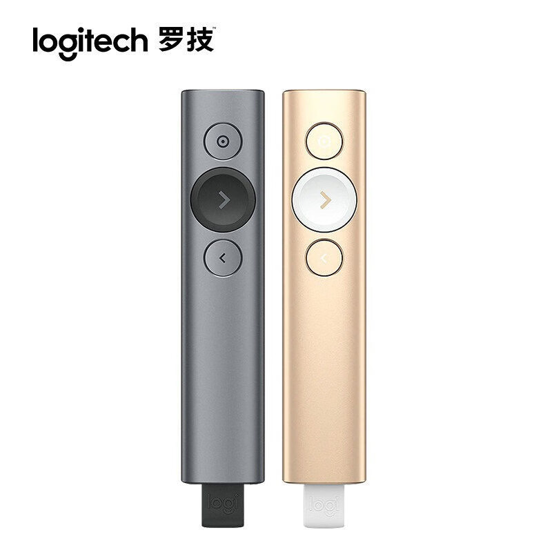 罗技(Logitech) Spotlight 无线蓝牙演示器 智能电子翻页笔 翻页笔 放大聚焦神器 罗技 Spotlight 灰色